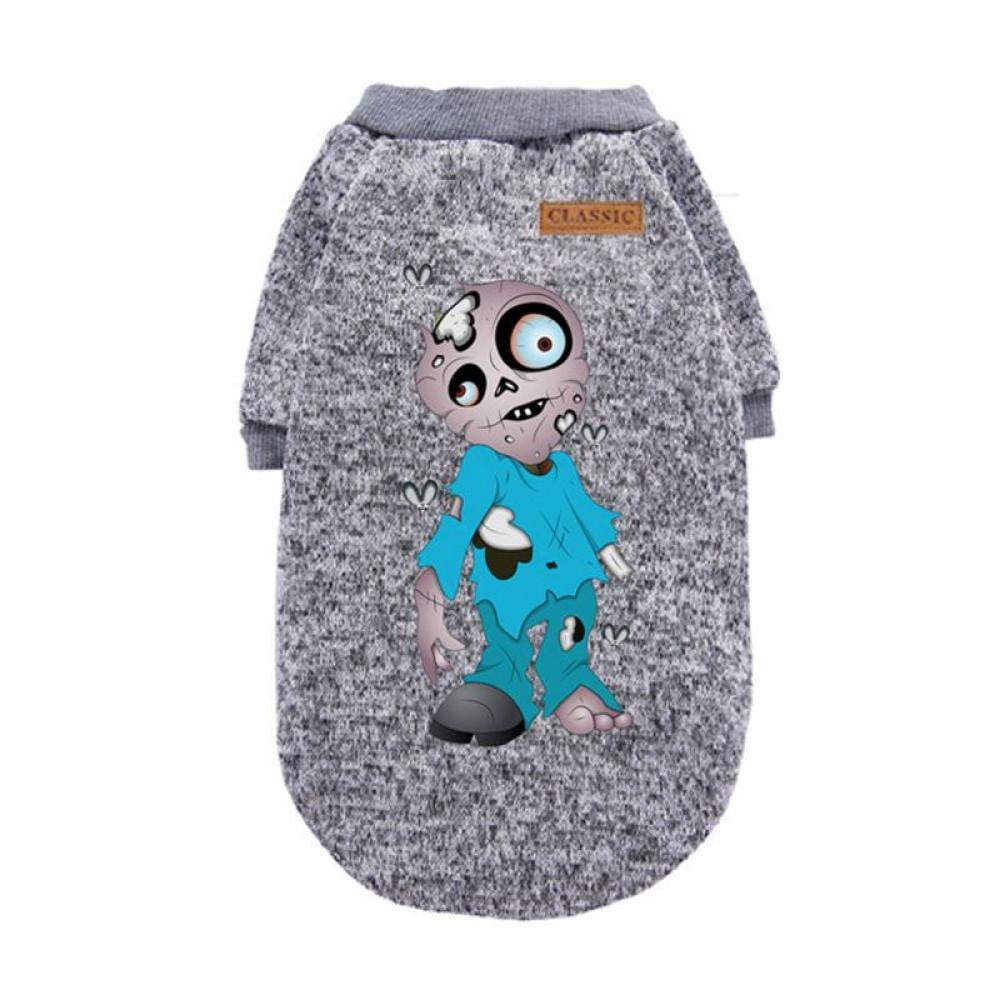 Warm Dog Clothes Halloween Puppy Pet Cat Clothes Sweater Jacket Coat