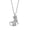 Silver, variant on Cat Pendant Necklace, Cubic Zirconia Cute Kitty Butterfly Necklace, Animal Charm Jewelry Gift for Cat Lovers Women