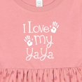 thumbnail image 4 of Inktastic I Love My Yaya Grandchild Girls Baby Dress, 4 of 5