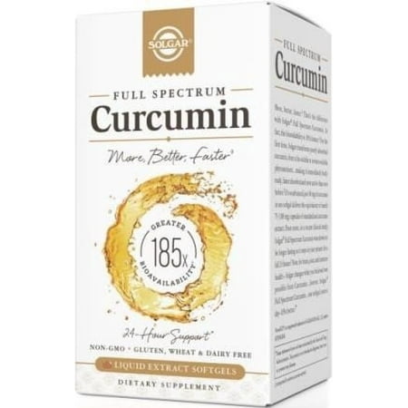 - Solgar Full Spectrum Curcumin Liquid Extract Softgels, 90 Ct