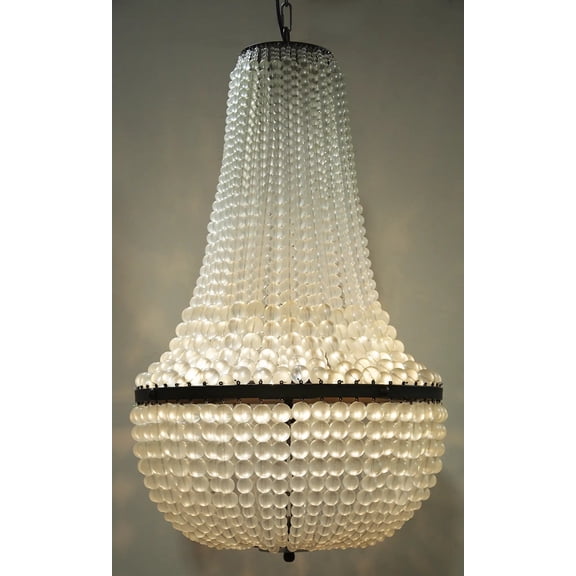 Traditional Black Steel Mist Chandelier-Elegant Lighting