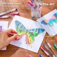 thumbnail image 3 of 160 Pack Glitter Gel Pens Set, Shuttle Art 220% Ink Glitter Gel Pen 80 Colored Gel Pens Plus 80 Refills for Adult Coloring Books Craft Doodling, 3 of 8