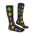 thumbnail image 3 of Balery Mardi Gras1 Fun Novelty Socks Men'S Women'S Crew Socks Funny Crazy Novelty Socks Quirky And Cool Socks, 3 of 9