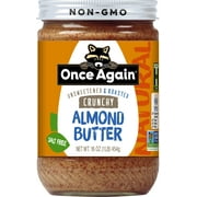Once Again Natural Crunchy Unsweetened & Roasted Almond Butter 16 oz