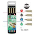 thumbnail image 3 of G.T. Luscombe Company Inc. Pigma Micron 01 Fine Point Bible Note Pen Kit | No Bleed Pigmented Ink | Bible Safe | No Smearing or Fading | Black Blue Green Red (Set of 4) | New Packaging |, 3 of 3