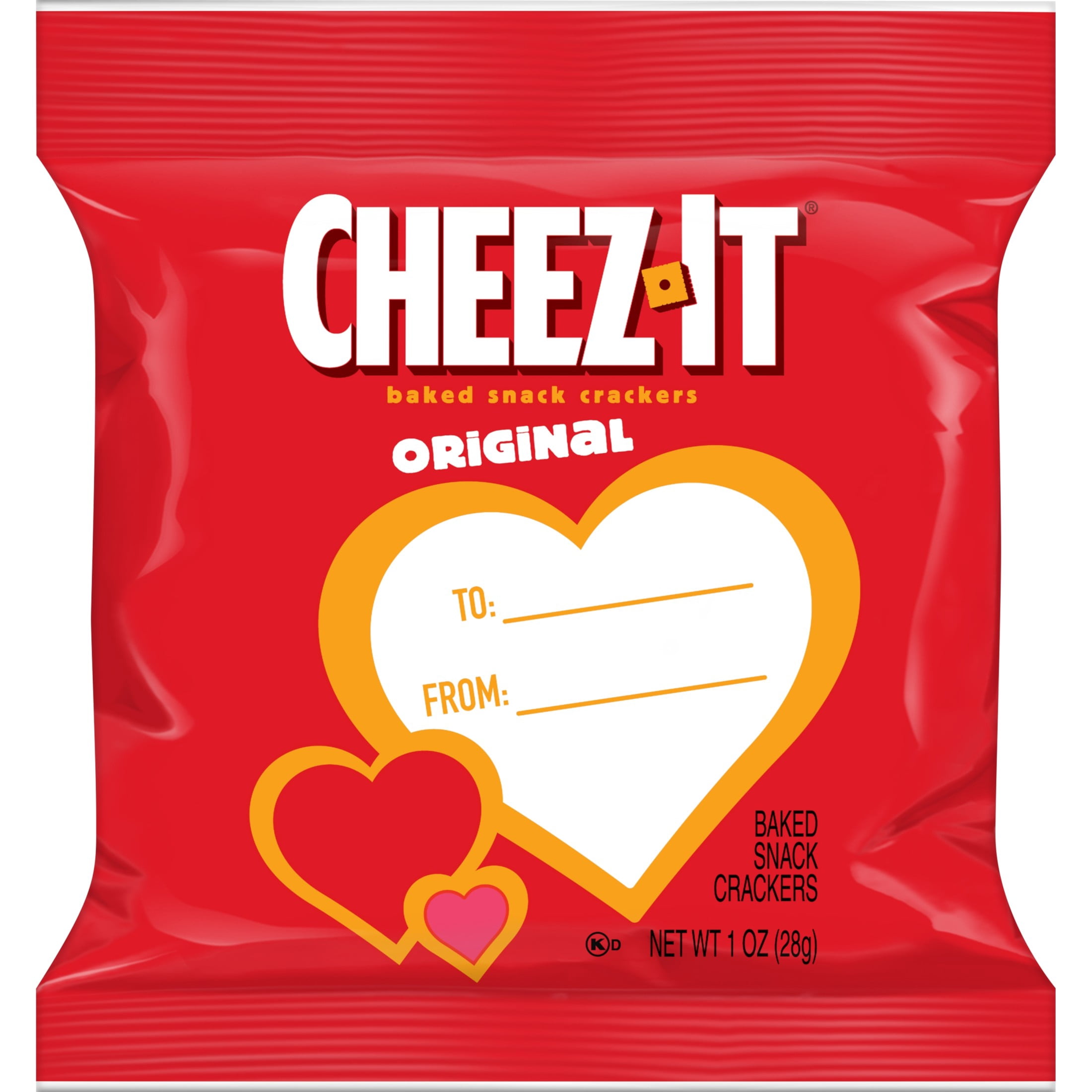 Cheez-It Original Baked Snack Crackers, Valentine's Day Snacks, 30 Count