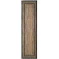thumbnail image 2 of SAFAVIEH Courtyard Ercan Striped Indoor/Outdoor Runner, 2'3" x 10', Natural/Black, 2 of 8