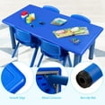 thumbnail image 2 of Topbuy Kids Multifunctional Activity Rectangle Table Kids Learn and Play Desk Blue, 2 of 10