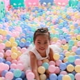 thumbnail image 3 of Jiaroswwei 100Pcs Children's Toy Balls Odor-free Elastic Safe Thickened Large Size Color Cognition Multicolor Macaron Color Pit Balls Swimming Pool Toy, 3 of 8