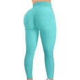 thumbnail image 2 of Women's High Waist Yoga Pants Tummy Control Slimming Booty Leggings Workout Running Butt Lift Tights Green XL, 2 of 5