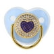 thumbnail image 2 of Pezón del Chupete del Bebé Recién Nacido, Chupete del Bebé de Bling, Chupete Brillante del Bebé del Diamante Artificial de la forma del Corazón del Silicón, 2 of 7
