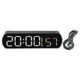 thumbnail image 2 of Led Display Rectangular Alarm Clock Temperature Humidity Display Timer, 2 of 8