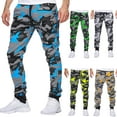 thumbnail image 5 of guisaled Camo Sweatpants for Men Mid Rise Drawstring Elastic Waisted Track Pant Camouflage Color Outdoor Athletic Hunting Pants with Pockets, 5 of 5