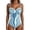 OTHER, variant on QEMAUUA Elegant Striped Print One Piece Monokini Tummy Control Summer Beach Swimwear Swimsuit Swimsuits