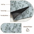 thumbnail image 5 of Green Leaves Front Door Rugs 2x3 ft Hand-Painted Modern Spring Leaf Plant Teal Green Botanical Blue Small Rug for Entryway Non Slip Washable Bathroom Door Mat Absorbent Floor Mat for Indoor Entrance, 5 of 9