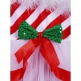 thumbnail image 5 of Alvivi Kids Girls Christmas Fluffy Stripe Tutu Dance Leotard Dress Xmas Party Costume 6-16, 5 of 7