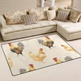 thumbnail image 2 of Coolnut Area Rug 60 x 39 inch (5'x 3'3"), Carpet Watercolor Chickens and Rooster Nursery Rug Floor Mat for Hardwood Floor Entrance Living Room Bedroom, 2 of 6