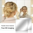 thumbnail image 4 of 1 Home Gym Mirrors 12'' x 14'' Acrylic Flexible Wall Mounted Mirror Tiles Square 2mm Thick Frameless Wall Mirror Full Length Mirror Glass Sheets for Home Gym Bedroom Door Bathroom Closet, 4 of 5
