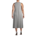thumbnail image 3 of Gray by Grayson Social Women's Plus Size Ruched Jersey Midi Dress, 3 of 6