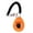Orange, variant on Soumake Pet Trainer Oval Shape Elastic ABS Dog Training Clicker for Outdoor