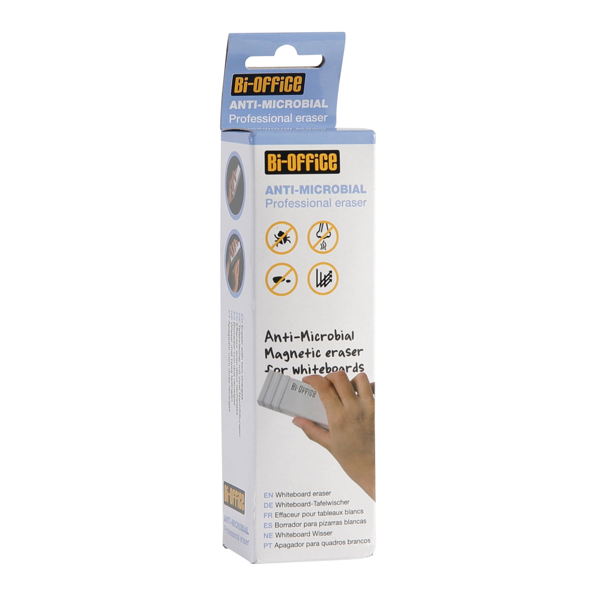 MasterVision Antimicrobial Eraser, 5.5"x1.6"x1.4"