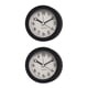 thumbnail image 3 of Billuyoard Reloj despertador de de escritorio nórdico, alarma de estudiante de forma redonda, luz nocturna, campana de noche, regalo para niños, Negro 2Conjunto, 3 of 6