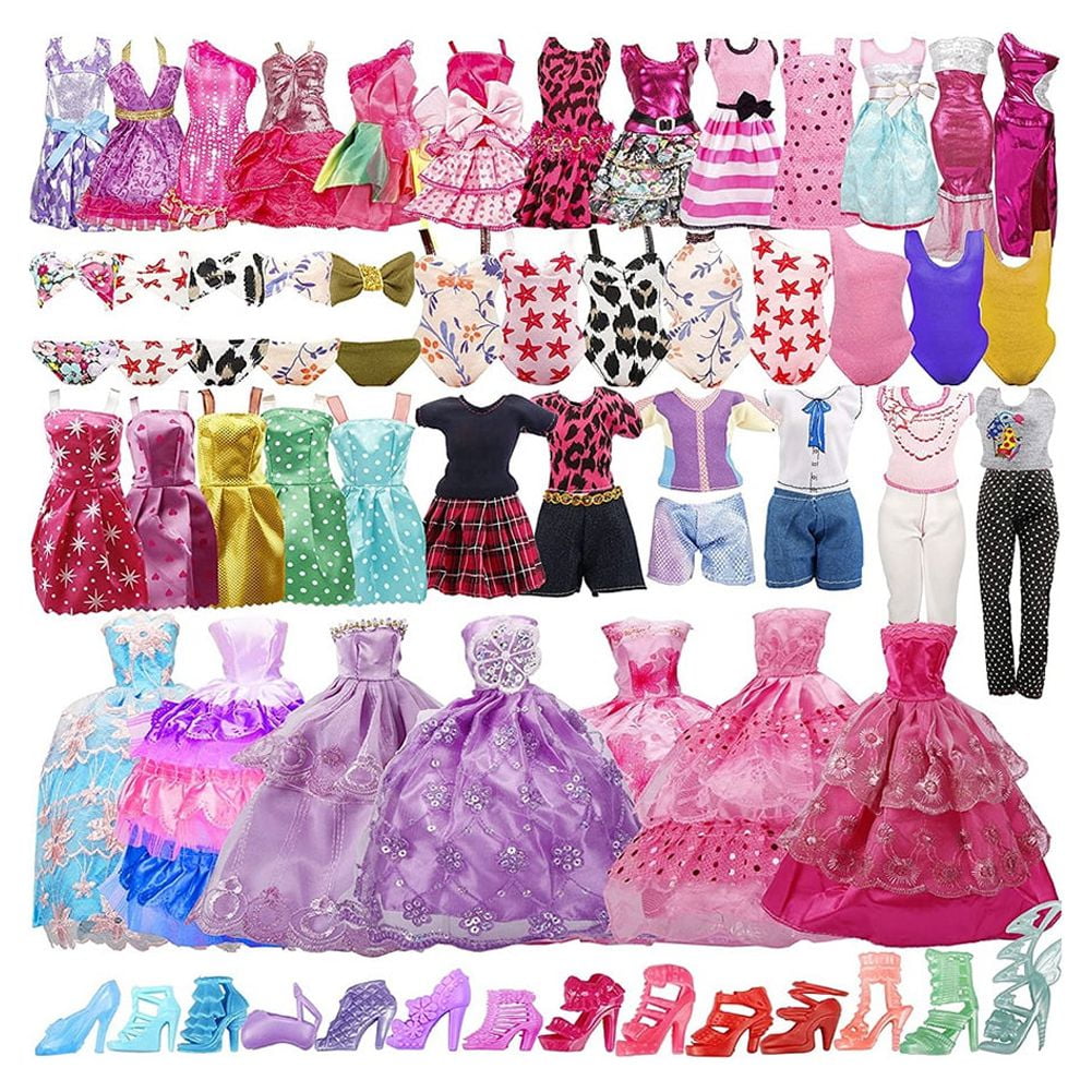 1 Pcs Pink Barbies Doll Clothing,Fashion Coat,Pants,Dress, For 30Cm And  11.8 Inch Dolls