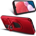 thumbnail image 5 of Nagebee For Samsung Galaxy A25 5G Case with Tempered Glass Screen Protector, [Military-Grade] Full-Body Protective, Magnetic Car Ring Holder Cover Case (Red), 5 of 7
