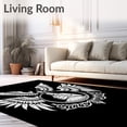 thumbnail image 2 of ODIKA 6'x9' Machine Washable Non-Slip Area Rug, Birth Scene Hook with Celestial Wings High Traffic Rug, Black, 650428, 2 of 7