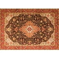 thumbnail image 1 of Ahgly Company Indoor Rectangle Medallion Orange Traditional Area Rugs, 2' x 5', 1 of 1