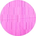 thumbnail image 1 of Ahgly Company Indoor Round Abstract Pink Contemporary Area Rugs, 8' Round, 1 of 4