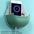 thumbnail image 5 of Riguas Sundries Storage Case Wall Mounted Strong Load-bearing Punch Free Exquisite Pattern with Bottom Hole Save Space Storage Box Mobile Phone Plug Holder Stand Rack for Home, 5 of 8