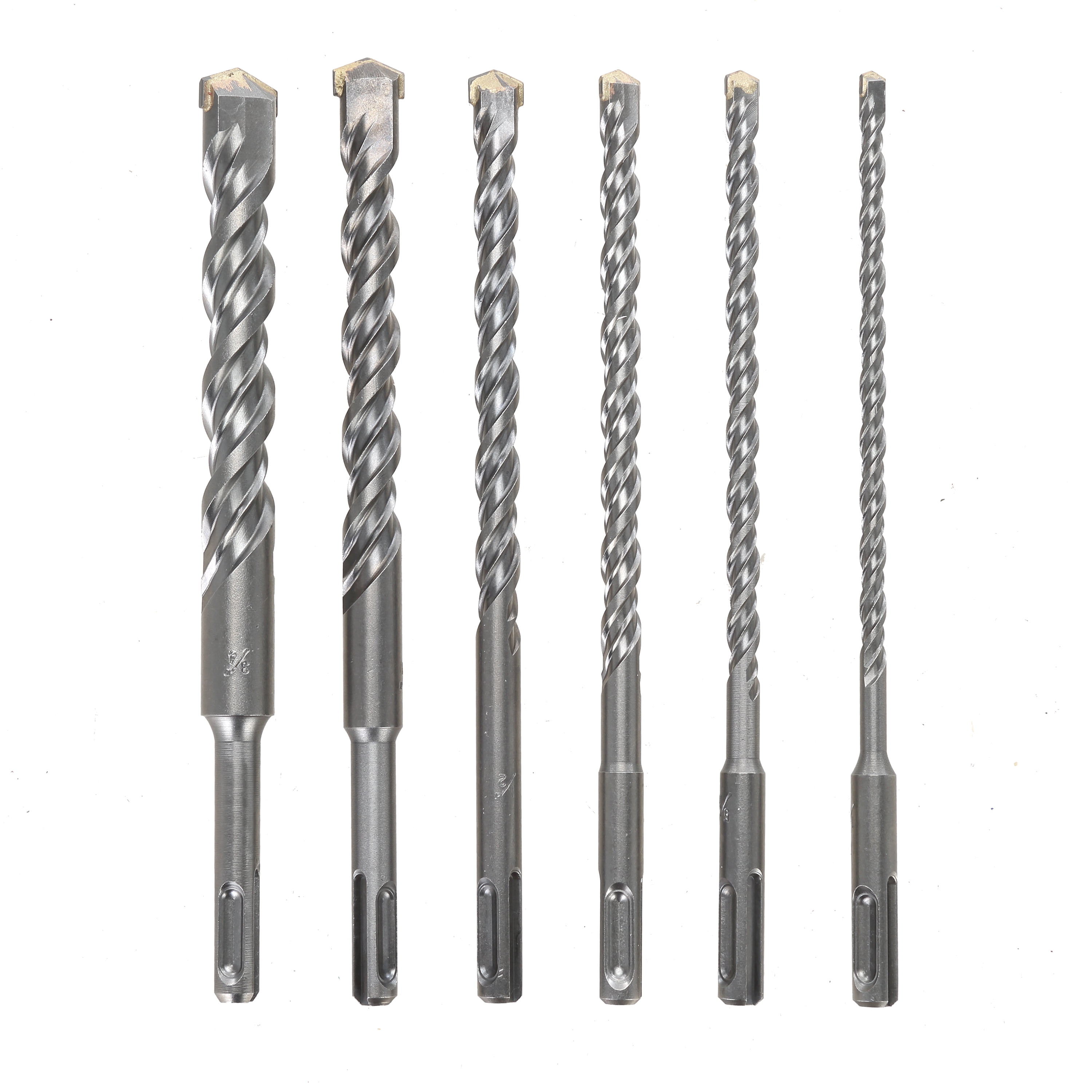 Hyper Tough 8-Inch SDS Plus Type Masonry Bit Set, 6 Pieces