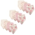 thumbnail image 2 of Hudson Baby Boy and Girl Bandana Bib, 12 Pack, Floral, 2 of 2