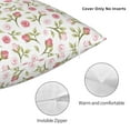 thumbnail image 3 of Pofeuu Rose Flowers Print Double-sided plush pillowcase Square Throw Pillow Covers Pillows Cover for Living Room Bedroom Sofa Couch Cushion Cover（No pillow core）-16"x16", 3 of 7