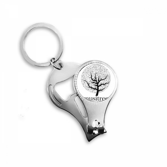 music trees flourish art deco fashion nail nipper key chain bottle opener clipper