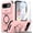 Pink, variant on ANTSHARE for Google Pixel 10a Case, [9H Screen Protector][Slide Camera Cover & Rotatable Kickstand] Military Grade Protection Shockproof Dropproof Bumper Cover for Pixel 10A 6.3"