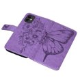 thumbnail image 3 of Mantto iPhone 11 Case, Magnetic Folio Butterfly Patterned Wallet Case, PU Leather with Wrist Strap Credit Card Holder Slots Kickstand Protective Cover For iPhone 11, Lightpurple, 3 of 10