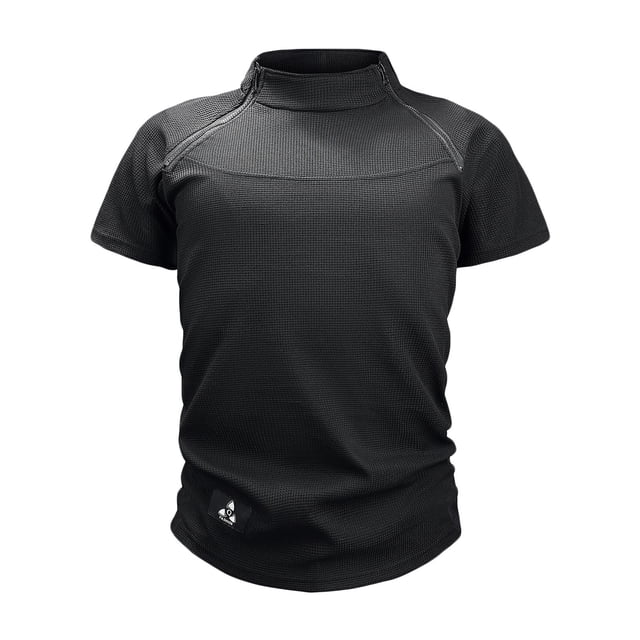 Birdeem Chemises pour Hommes Mode Décontractée Fermeture Éclair Col Montant Shorts Col Rond Chandail Tops