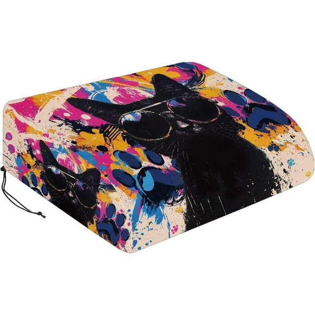 Cat Air Conditioner Covers for Outside Window Units, Universal RV Winter Accessories RV Roof Cover RV Air Conditioner Protection, Blocks UV Rays and Sun Heat