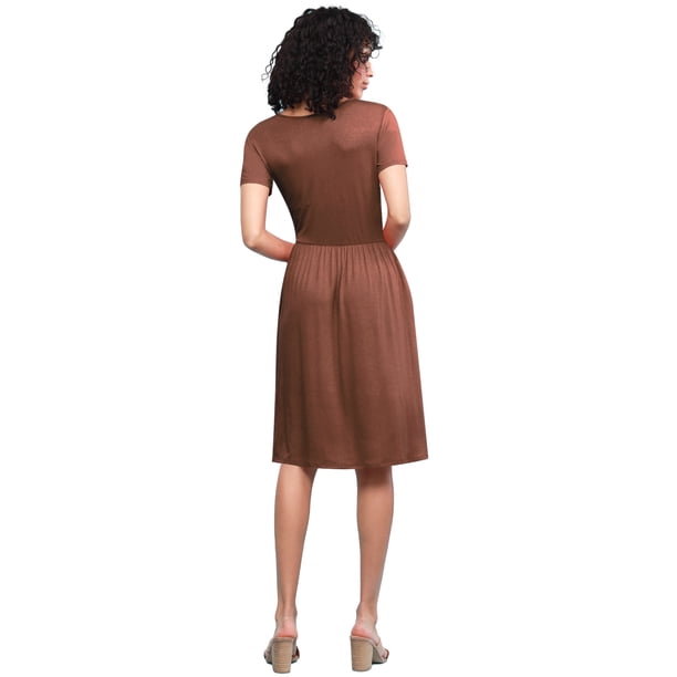 casual rust dress Lydia Dress Rust | Women's Linen Midi Dress