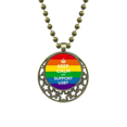 thumbnail image 1 of Pendentif Drapeau LGBT LGBT Arc-en-Ciel Chaîne Lune Bijou, 1 of 3