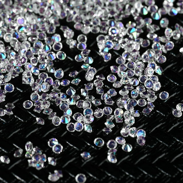 Agiferg 3000 Pcs 2MM Bricolage Diamant Table Confettis Cristal Clair Événements Fête Accessoires