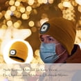 thumbnail image 6 of RIDEIWAKE Beanie Hat with Light Headlamp Rechargeable Flashlight Head Lamps Winter Knitted Running Light up Beanie Cap Christmas Gifts Birthday Gifts for Him Her Women Men's Husband Wife Gifts(Khaki), 6 of 11