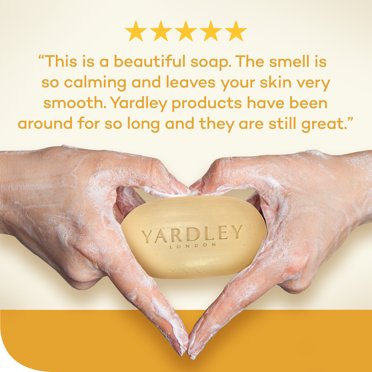 Yardley Oatmeal & Almond Bath Soap Bar – Nourishing, Soothes Dry Skin (Made In USA)