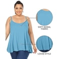 thumbnail image 4 of Women's Plus Size Camisole Adjustable Spaghetti Strap Flowy Tank Tops Casual Cami, 4 of 6