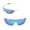 Ice Blue Coated - Non Polarized, variant on Walleva Black Replacement Lenses for POC Half Blade Sunglasses