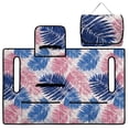thumbnail image 5 of Whosucclay 4 Front Pockets Club Car Seat Covers for Ezgo TXT RXV, Travel-friendly Golf Cart Seat Blanket Club Car Seat Cover Protector, Palm Leaf Print, 5 of 9