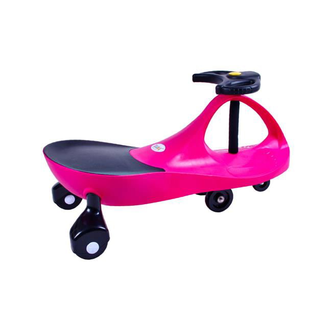 Twisting Swivel Rider Wiggle Roller Coaster Car Pink and Purple Runs on Energy 