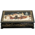 thumbnail image 6 of STP GOODS Troika Lacquer Trinket Box 6.3x4.3" (11x16 cm) Wooden Decorative Jewelry Box Keepsake Handmade Jewelry Storage Organizer Trinket Case, 6 of 8